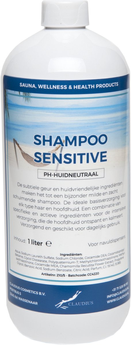 Claudius Shampoo Sensitive Care - 1 liter - Haarverzorging