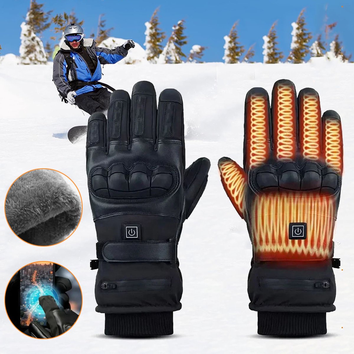 Verwarmde Handschoenen Voor Dames En Heren - Elektrisch Verwarmde Handschoenen - Met 3 Instelbare Warmtestanden