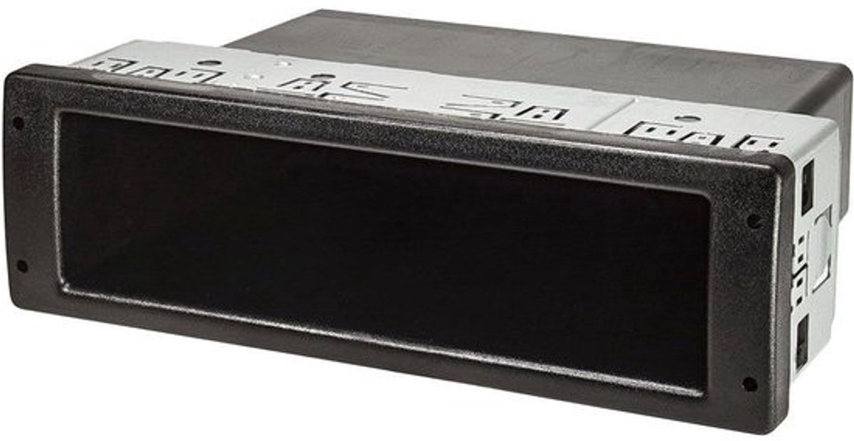Universeel opbergvak met metalen schacht voor radio-inbouw