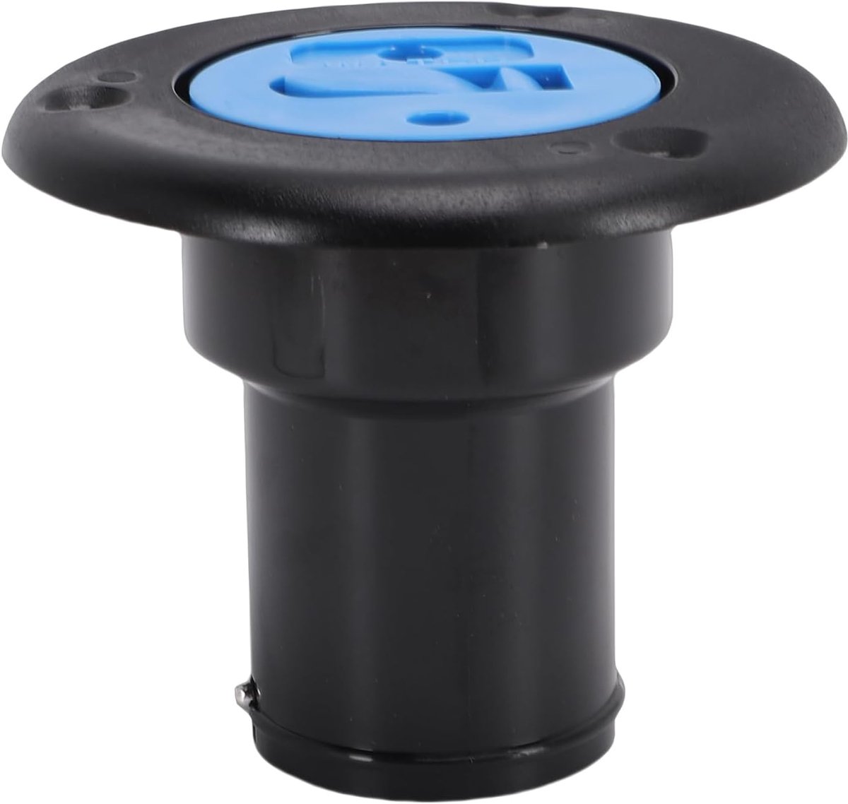 Vuldop voor Watertank, 38 Mm Matte Afwerking O-ringafdichting Vuldop voor Scheepsdek, ABS-kunststof Watervuller Bootdek met Roestvrijstalen Ketting Boten, Jachten, Campers, Vrachtwagens,