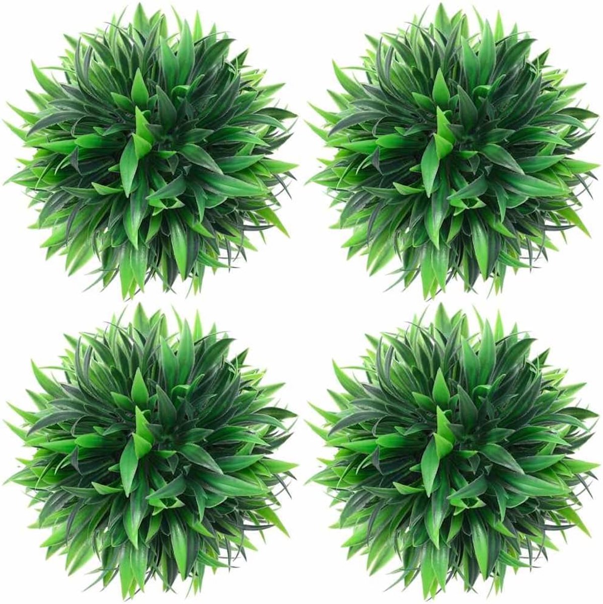 Kunstmatige buxusballen, 4 STK. 15 cm, groen