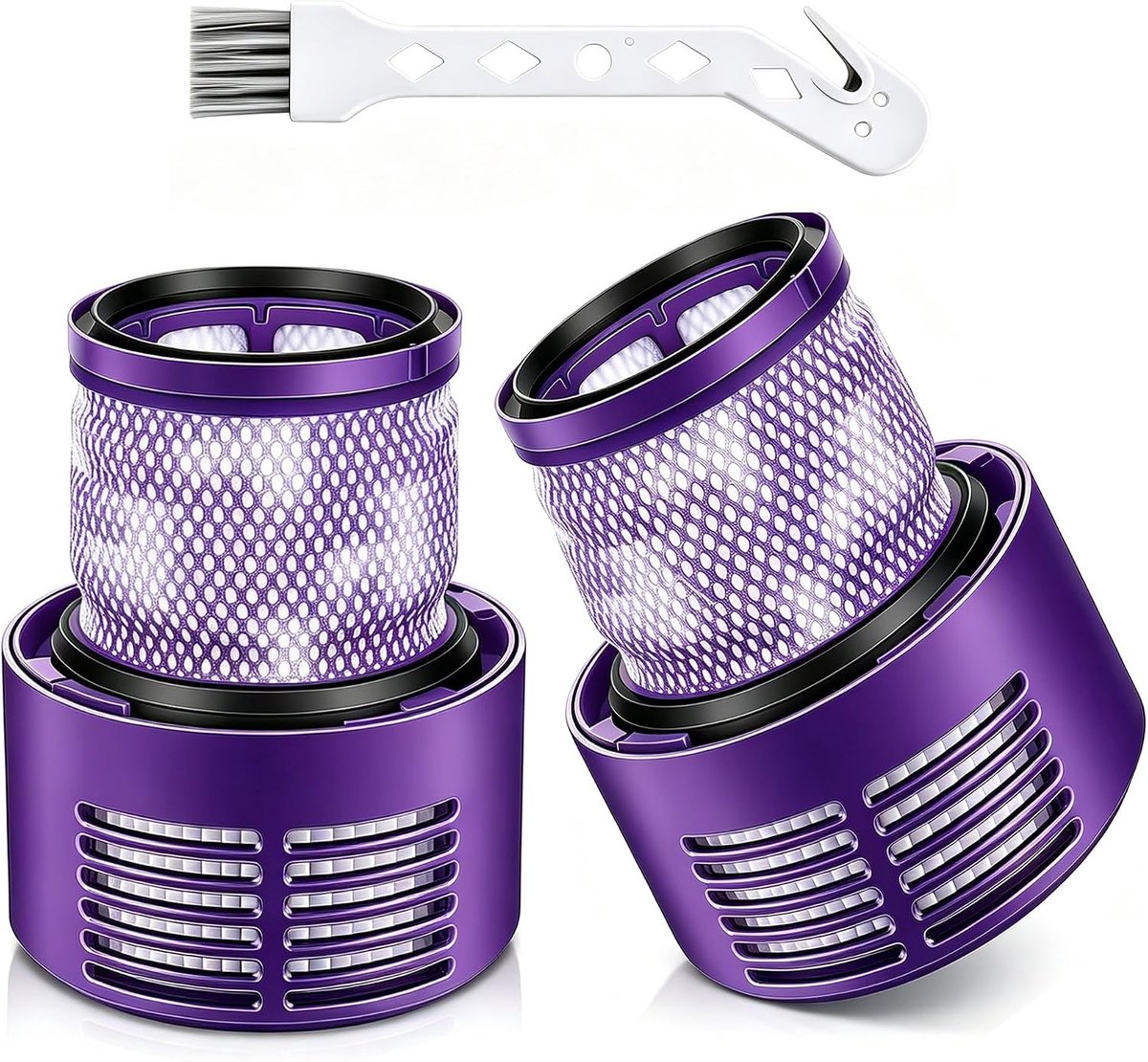 2 Stuks Wasbare Vervangingsfilters voor Dyson V10 SV12 Stofzuiger