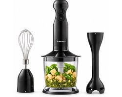Tomado TSB3501B - Staafmixer - Hand blender - Staafmixer set - Hakmolen - Garde - 350W - 2 snelheden - Zwart