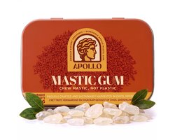 Apollo Mastic Gum - 40g – 100% Natuurlijk - Plasticvrij - Premium Mastiek Kauwgom uit Chios - Oeroude Harde Kaaklijn Trainer - Suikervrij & Halal - Putty