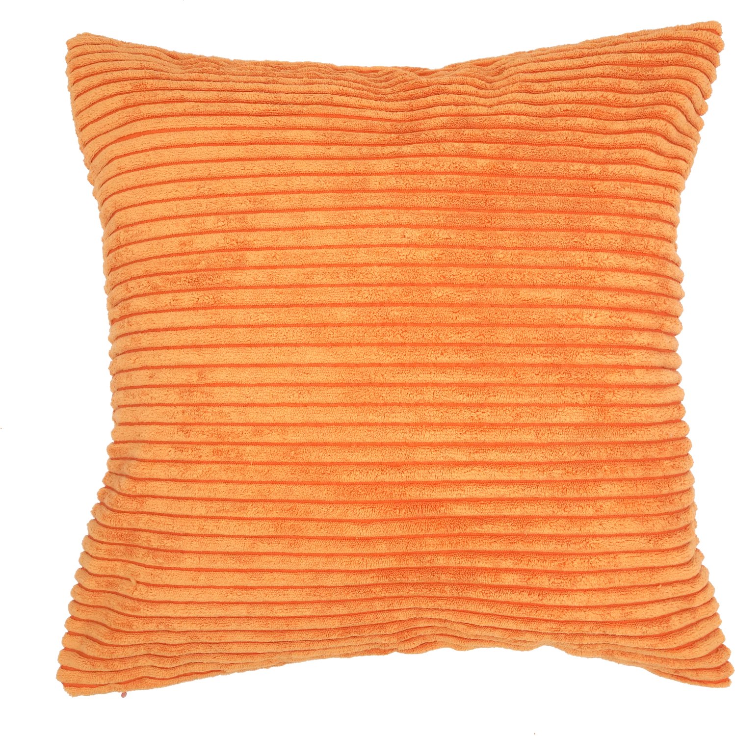 De Kussenkraam Corduroy Kussenhoes Lichtoranje | Ribfluweel | 45 x 45 cm | 100% polyester | Exclusief binnenkussen licht oranje