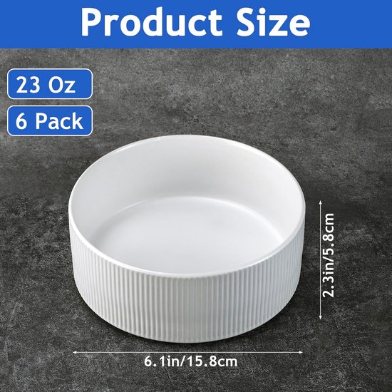 Set van 6 ontbijtschalen — afbeelding 2