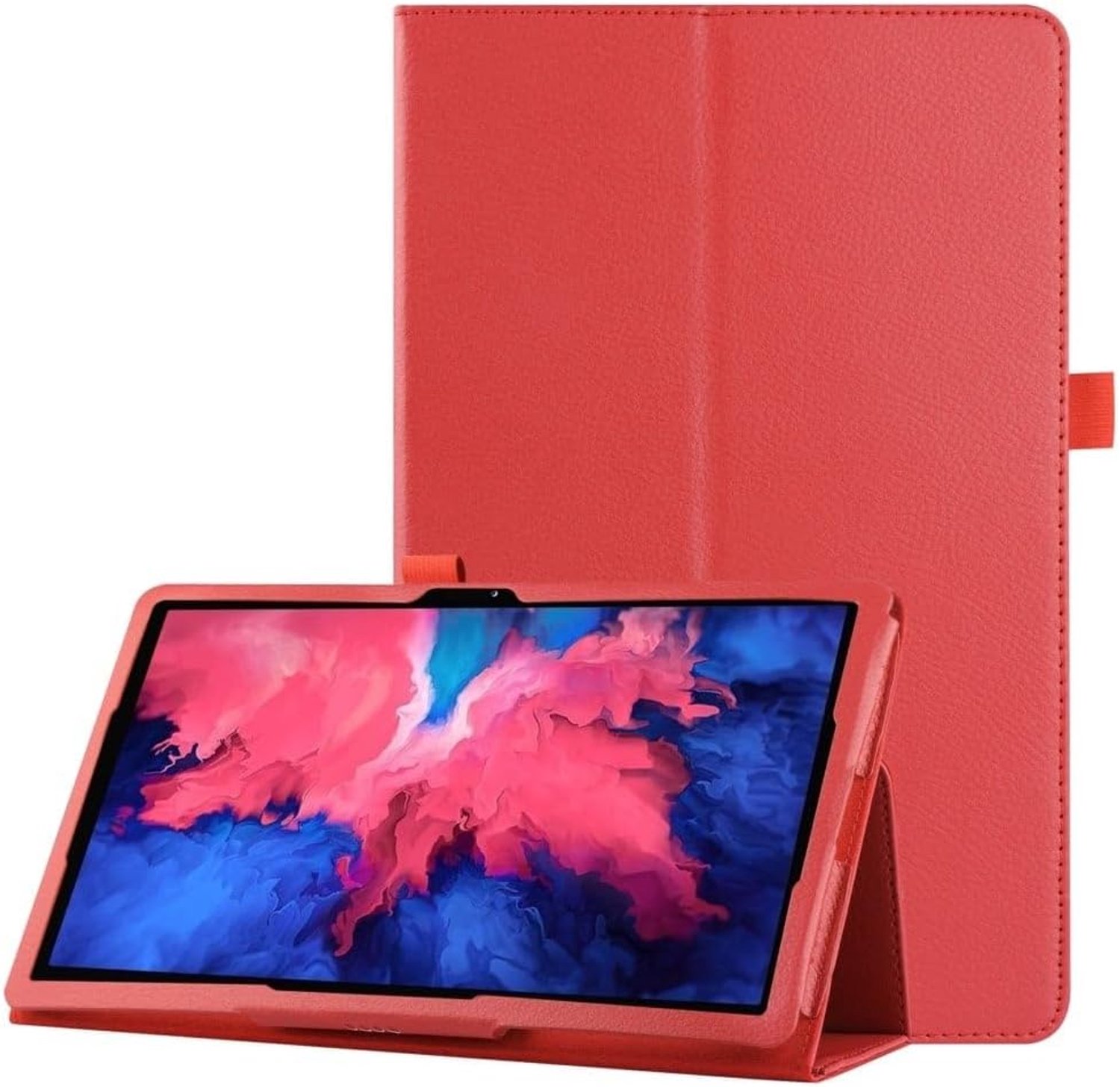 Stand flip sleepcover hoes - Geschikt voor Lenovo Tab P11 Pro - Rood - Bescherming en gebruiksgemak - m-winkel