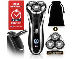 Sansbeaute® 2-in-1 Scheerapparaat Mannen met Trimmer + Extra Scheerkop - Nat & Droog – Precisietrimmer - Elektrisch - Electric Shaver - Waterproof