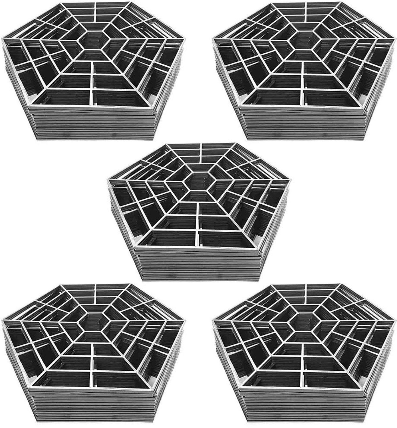 Pond Grille Bescherming - Set van 100 - Zwart