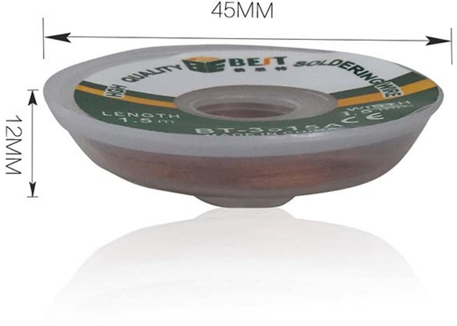 Soldeerlont - Desoldeerlont - Eenvoudig soldeer verwijderen - 3mm breed - Elektronische componenten demontage - 60cm lang - Geschikt voor...