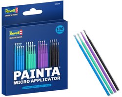 Revell Modelbouwpakket - 39619 Painta Micro Applicator - 4 Maten Set - 1,2 / 1,5 / 2,0 / 2,5 mm - 100 Stuks Accessoires set - Revell - Modelbouw