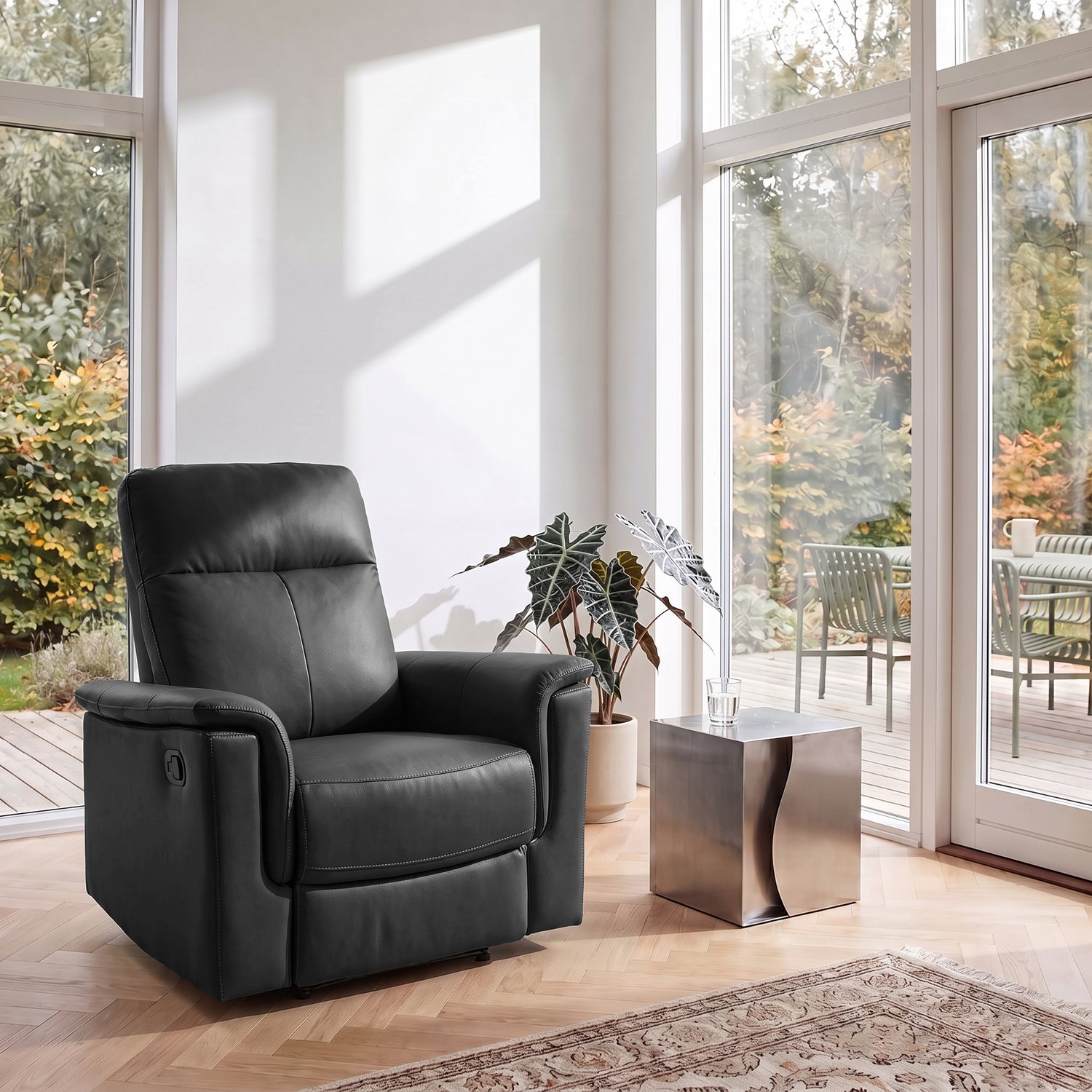 Notio Living Southbrook-Relaxfauteuil Manuel zwart