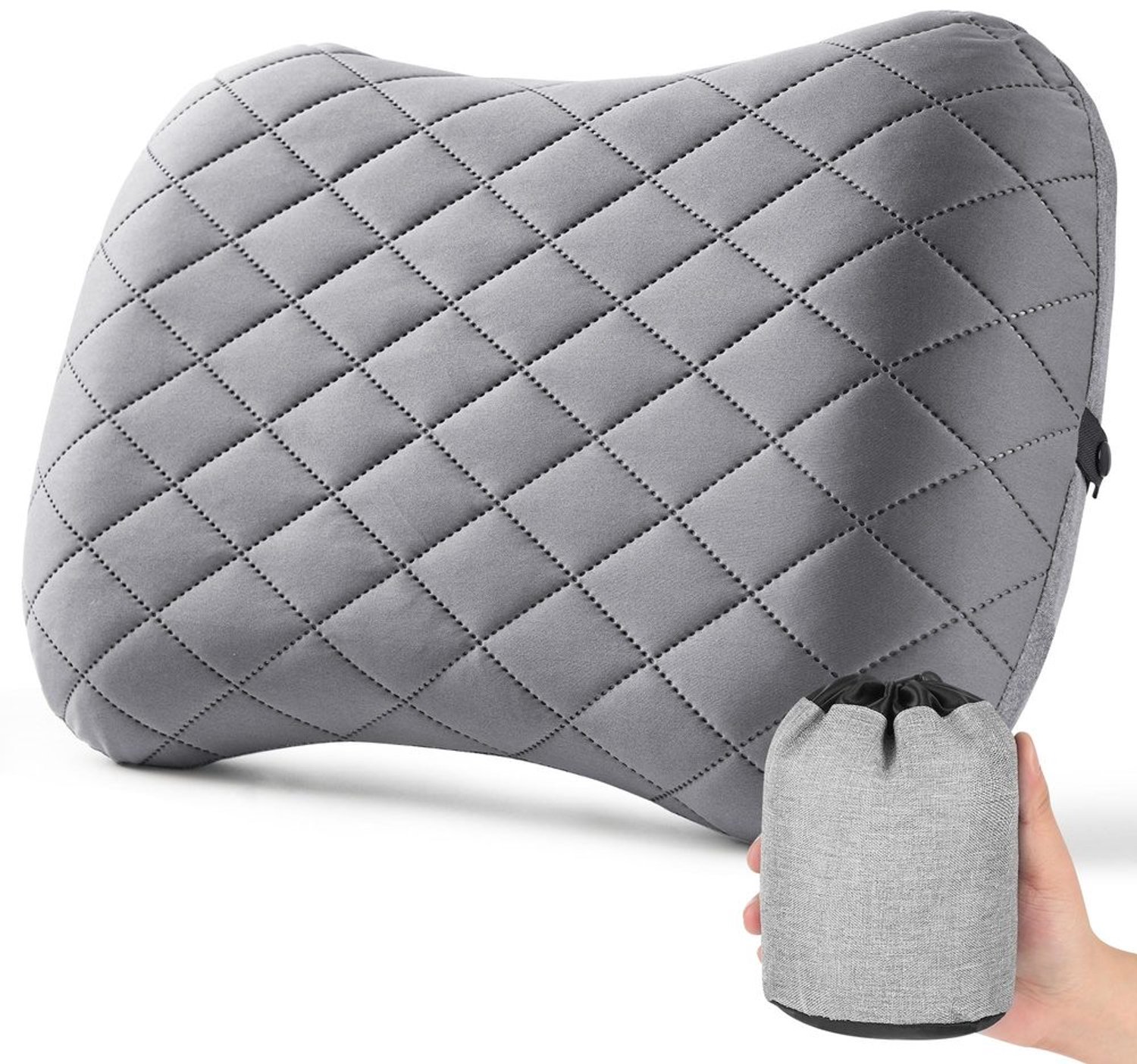 Opblaasbaar Kussen voor Camping en Strand - Ergonomisch en Ultralicht