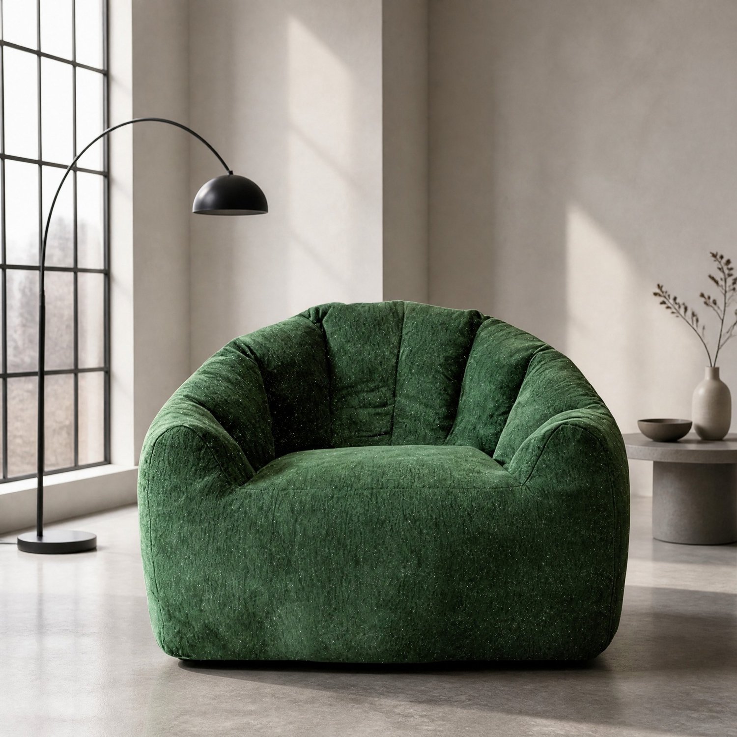 CHICFURN Zitzak - Ergonomisch - Rond met rugleuning - Groen