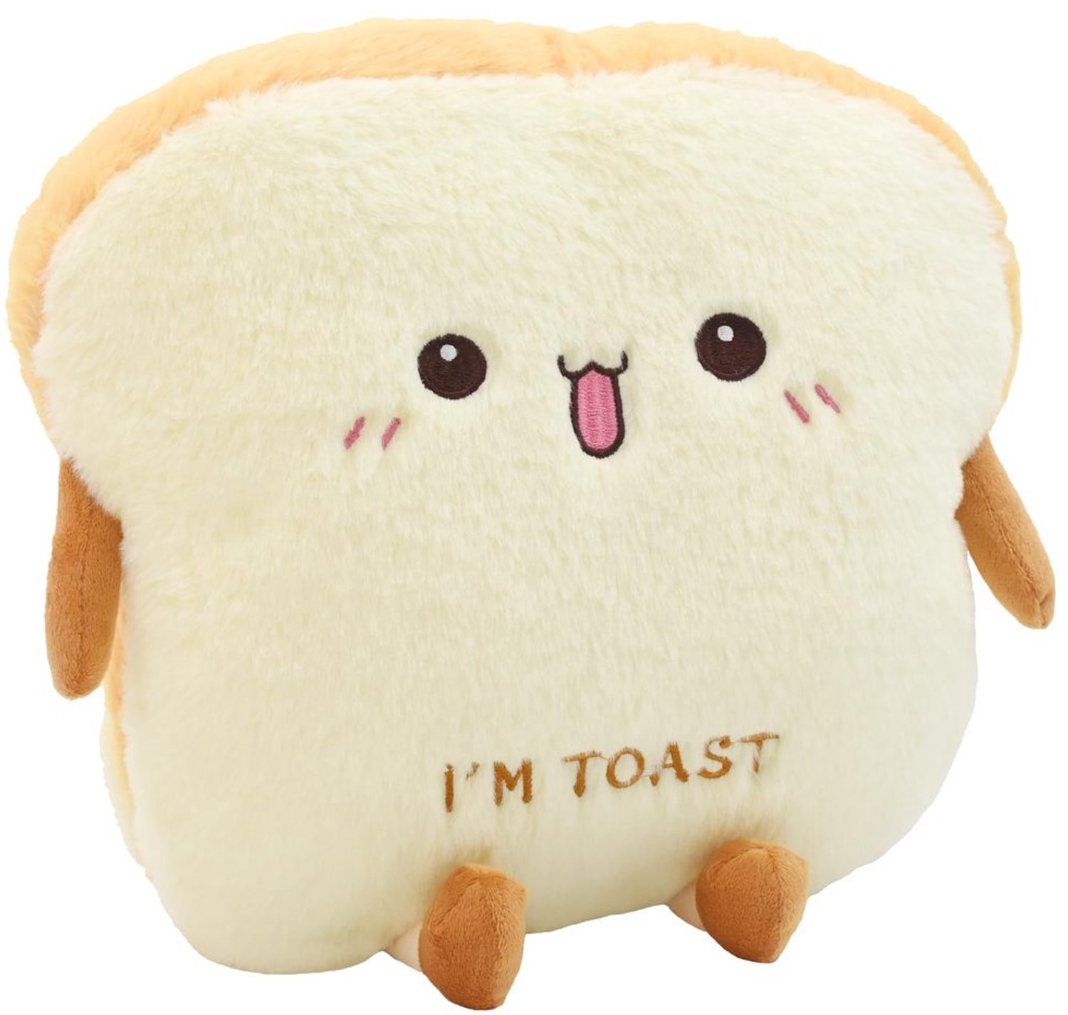 Toast Brood Kussen - Zacht Pluche 40 cm