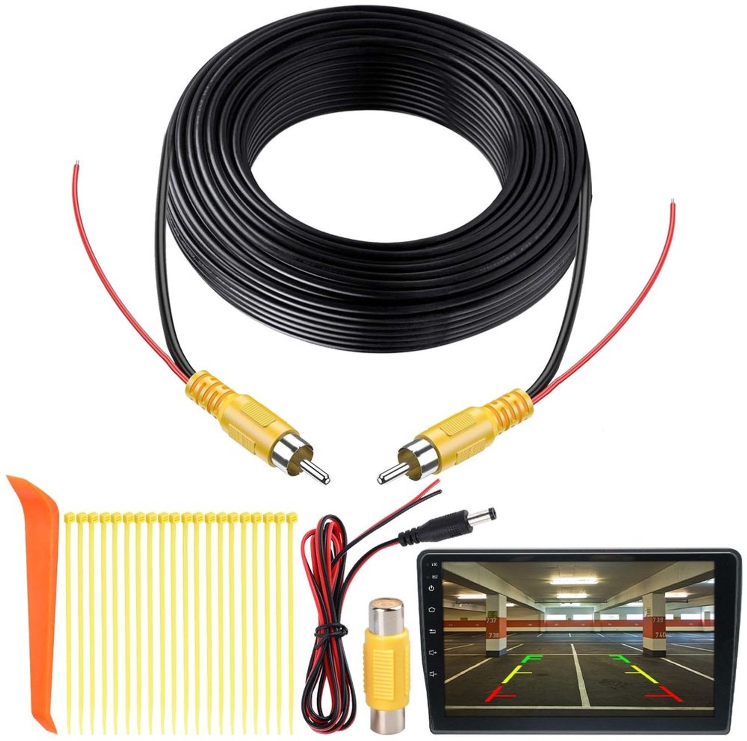 6m Video Kabel voor Achteruitrijcamera - Universele Verlengkabel