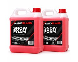 Nanoglans Snow Foam shampoo 10L | Voorwas | Voordeelpakket 2x5L | Krachtige Reiniging en Bescherming - Ideaal voor Gecoate Oppervlakken