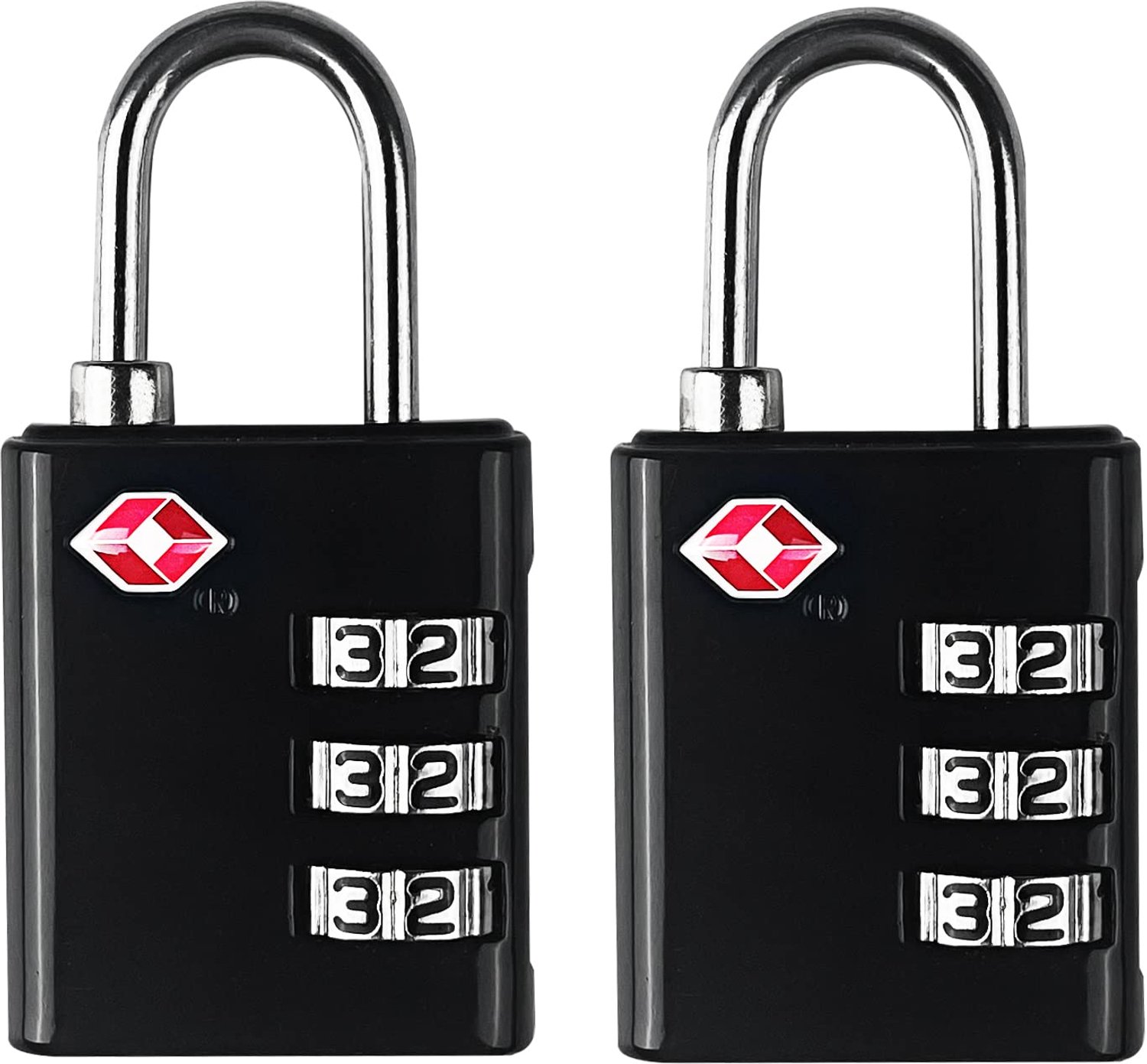 Set van 2 TSA Hangsloten voor Bagage
