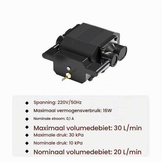Laser Air Assist voor Ray5 20 W – bevat AC-luchtpomp (230 V) en slang voor optimaal lasersnijden en graveren — afbeelding 2