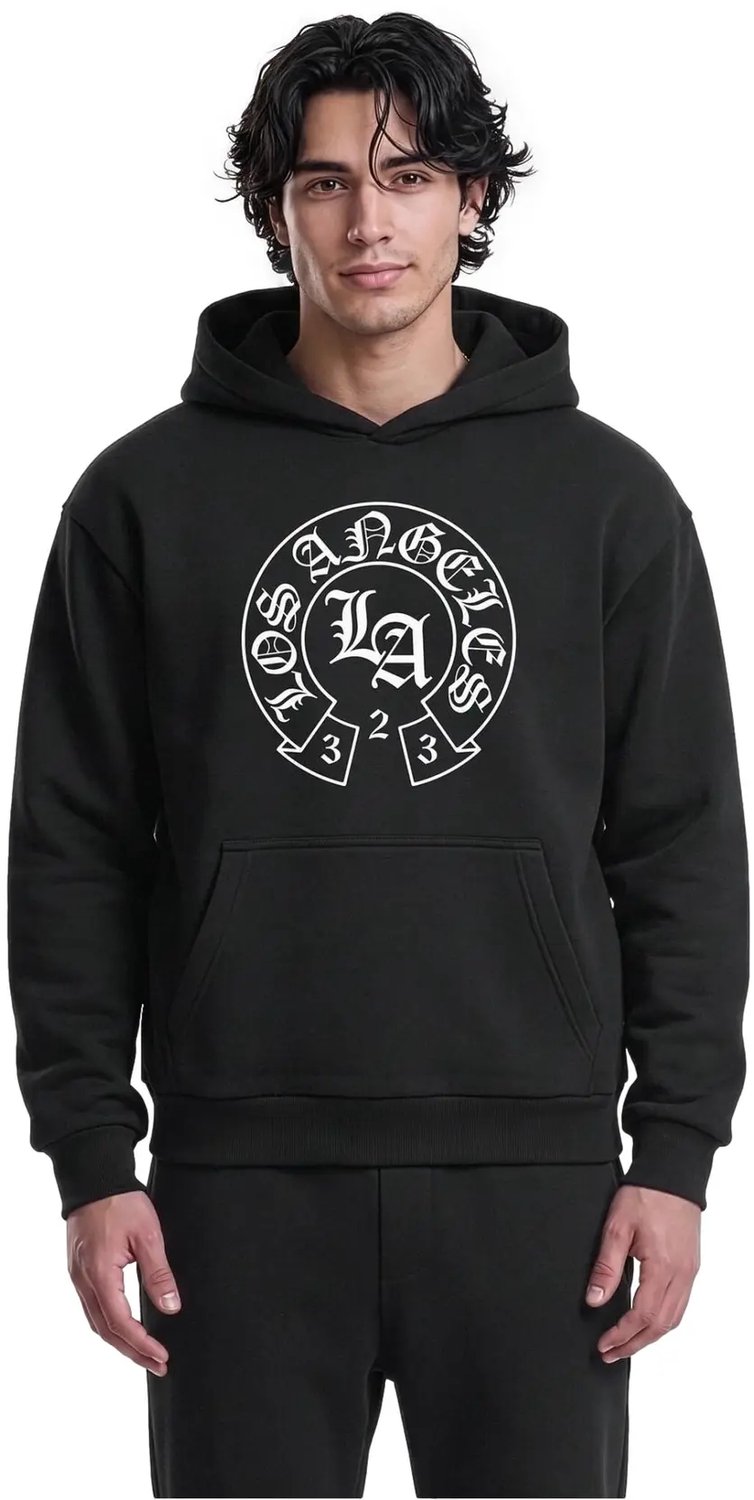 Hoodie Mister Tee LA Dynasty Zwart
