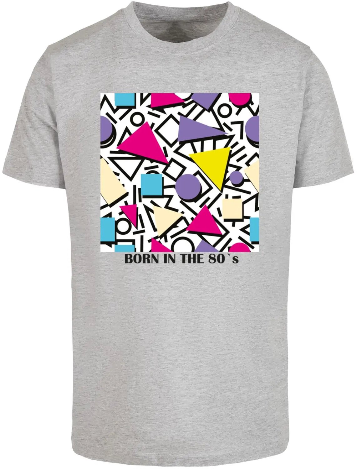 T-shirt Mister Tee Geometric Retro Heidegrijs