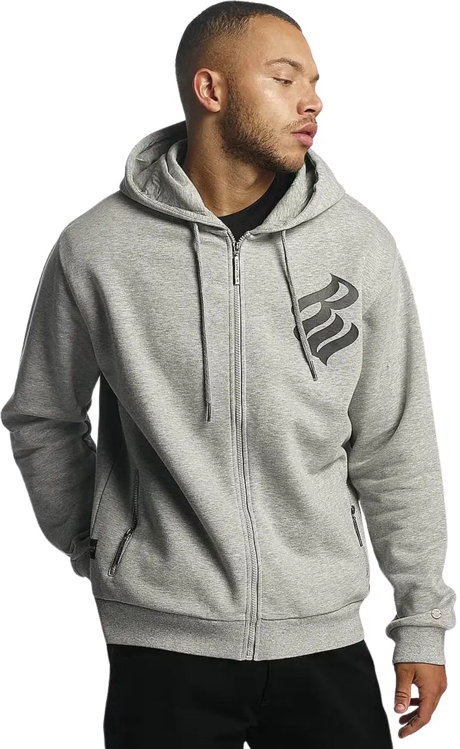 Hooded sweatshirt met rits Rocawear Grijs