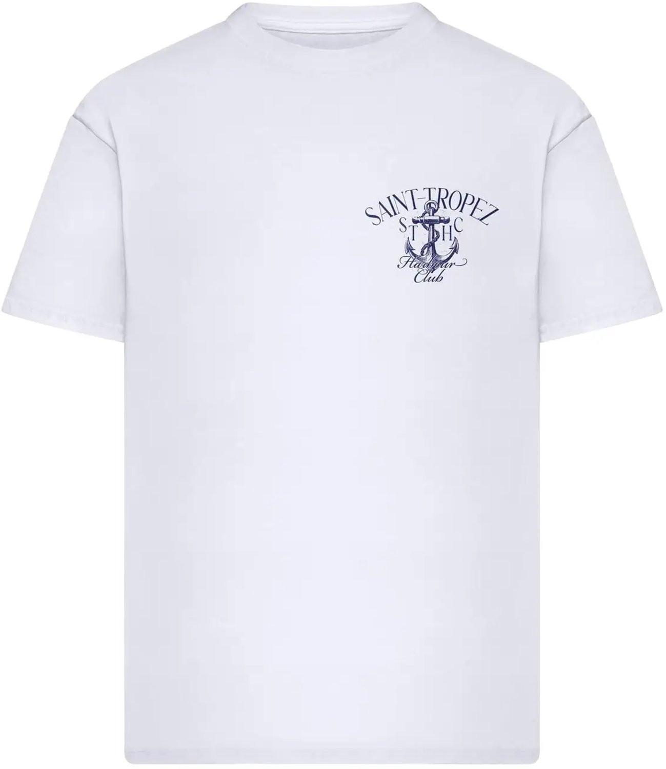 Oversized T-shirt Mister Tee Hotel Saint Tropez Wit