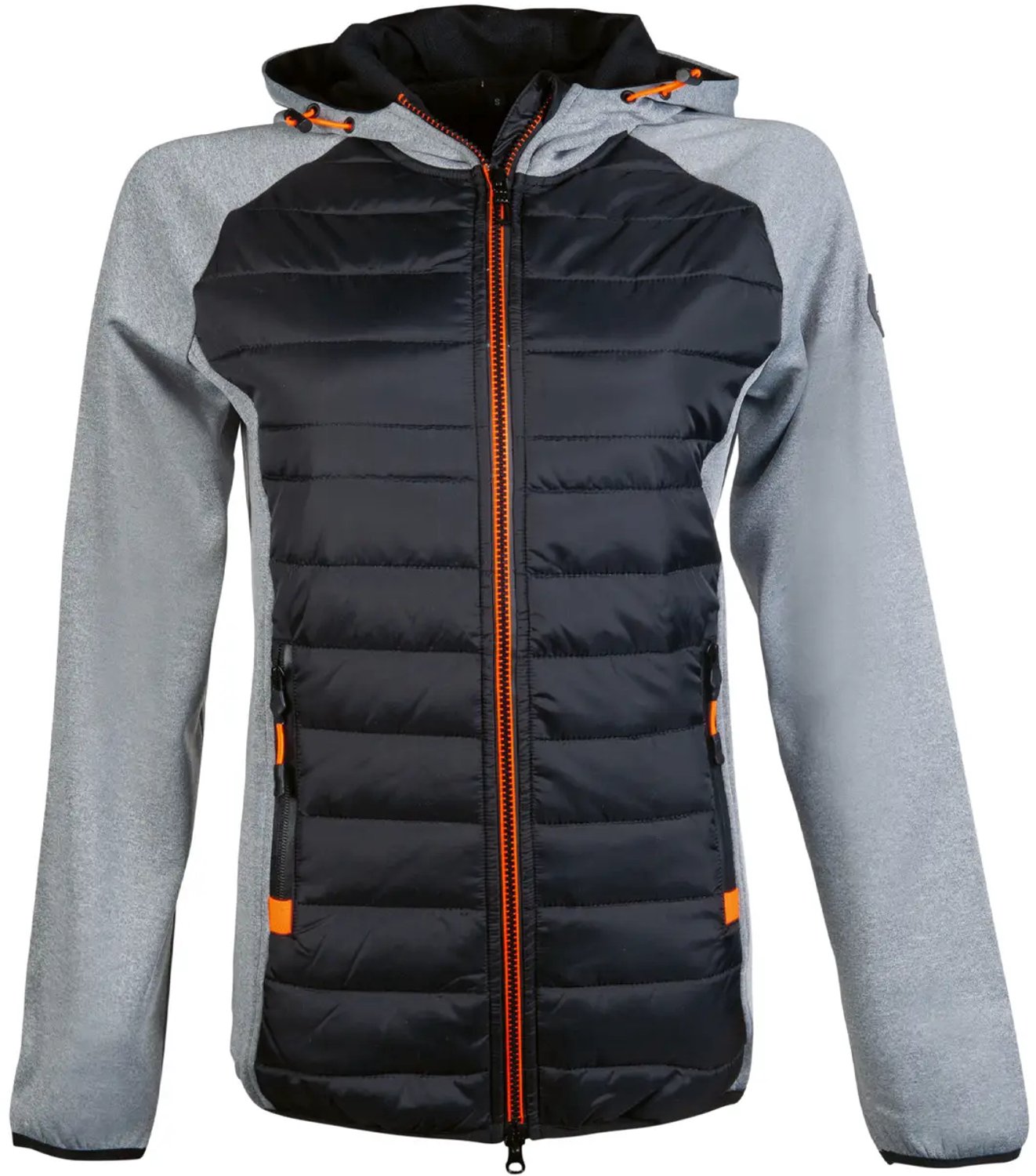 Meisjesjack met capuchon HKM Style Geranium Melange