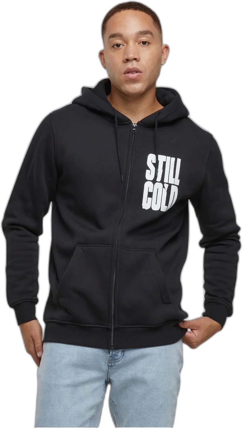 Hooded sweatshirt met rits Mister Tee Still Cold Zwart