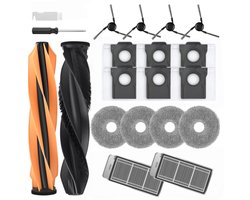 18-delige Robotstofzuiger Accessoireset Geschikt voor Dreame X50 Ultra, L50 Ultra, L40s Ultra en X50 Master, Vervangingsset met Hoofdborstel, Zijborstels, Filters, Stofzakken en Dweildoeke