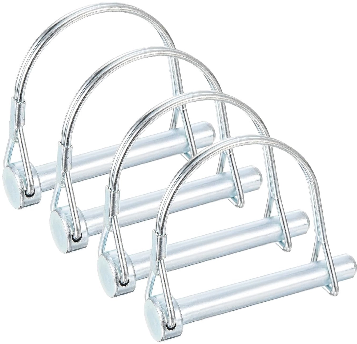 Koppelingsbouten 8 x 60 mm - 4 stuks - veiligheidspinnen met draad - stevige verbinding voor aanhangers - ServiceTopper