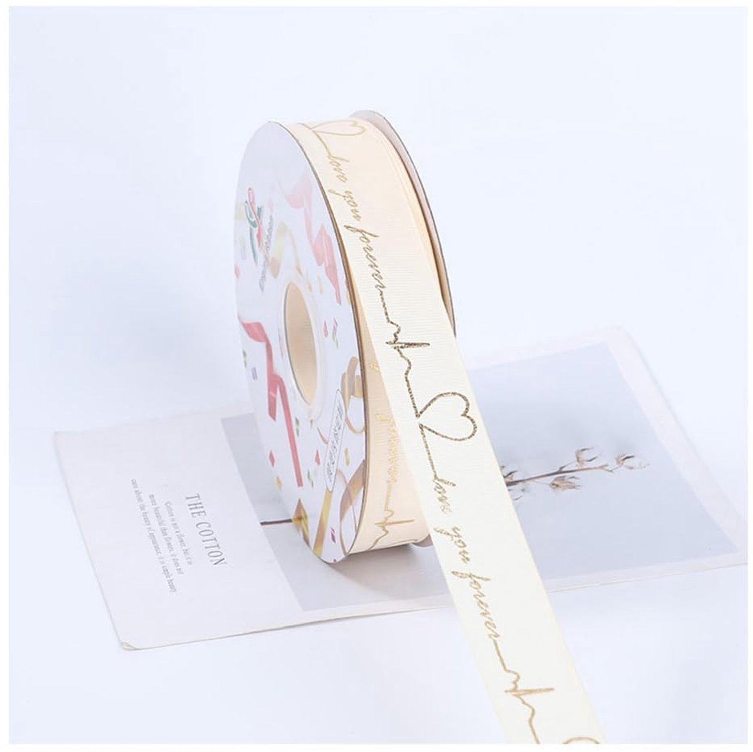 Cadeaulint - 45 m - 25 mm - Beige