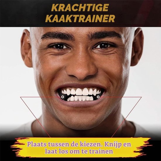 Jawline Trainer - Wit - - Kaakoefenaar van Voedselveilige Siliconen - Voor Mannen en Vrouwen — afbeelding 5