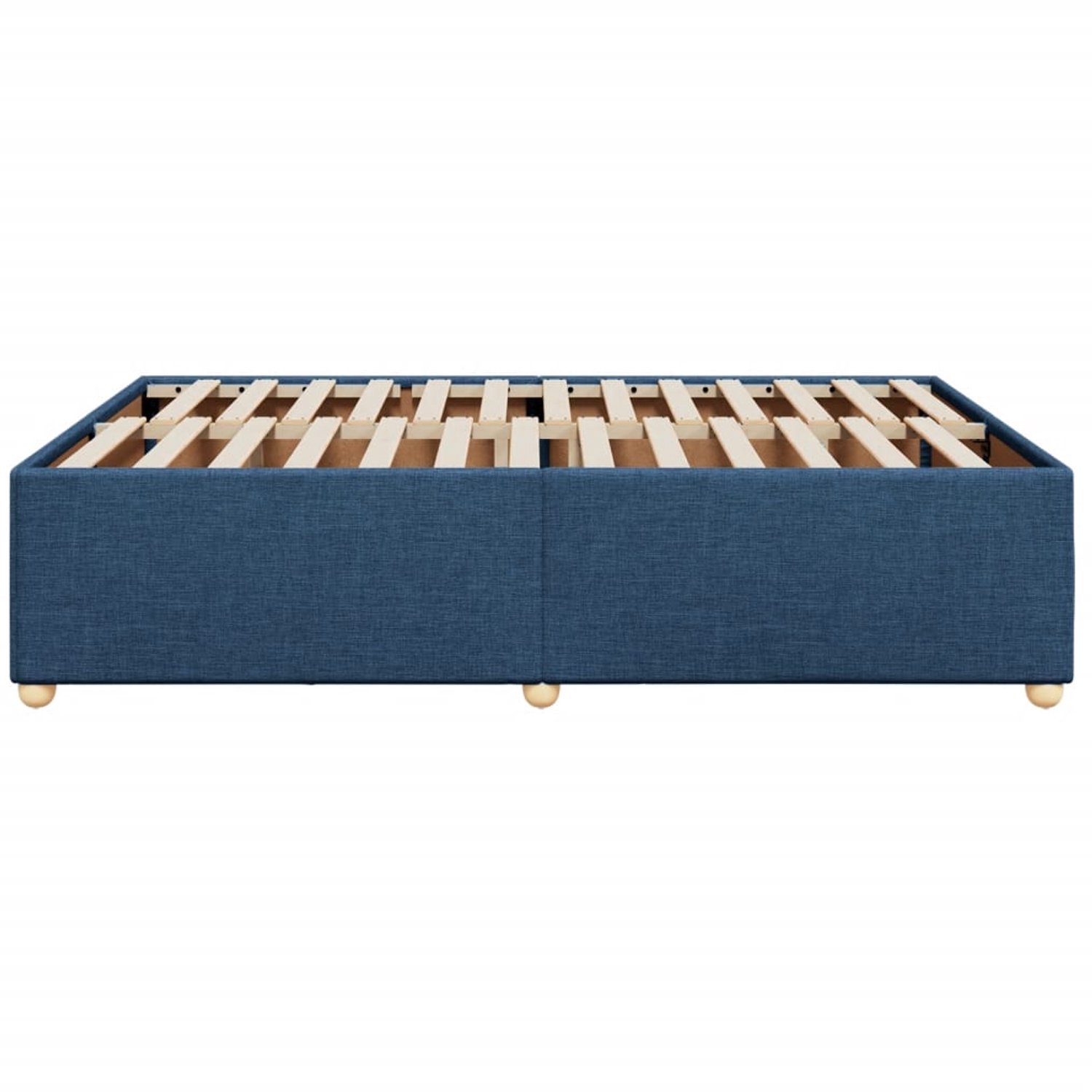 vidaXL bedframe 140 x 190 cm - stof - blauw - Inclusief textielbeschermer 500 ml Roze