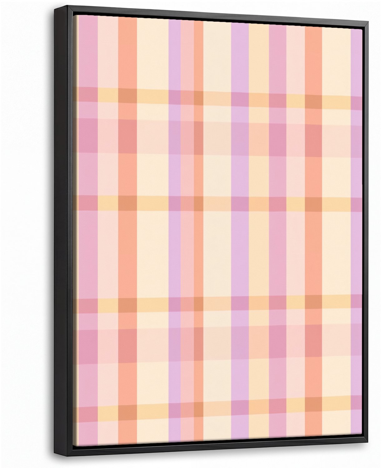 Canvas Schilderij met Baklijst 30x40cm - Pastel - uitpatroon - Geometrisch - Muurdecoratie woonkamer - Slaapkamer decoratie - Kamer accessoires - Schilderijen op canvas met lijst