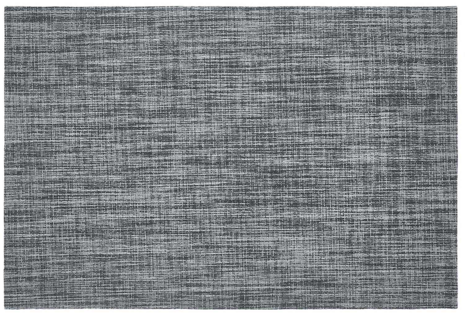 Placemats Set van 4 – Geweven Look PVC – Mono Antraciet – 30x45 cm – Afwasbaar – Onderlegger & Tafeldecoratie