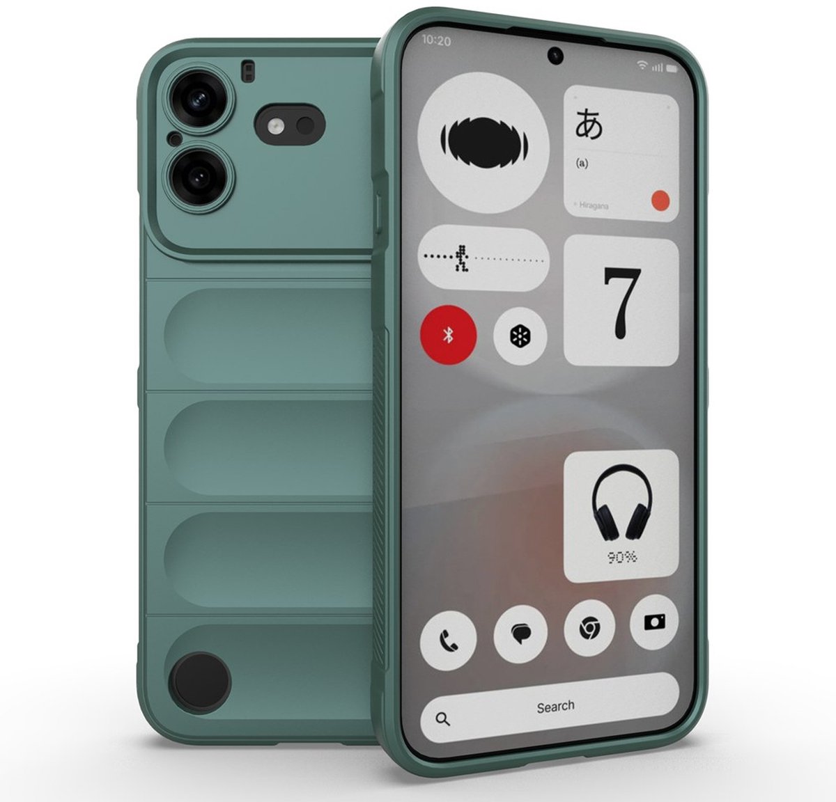 MobyDefend Hoesje - Geschikt voor Nothing Phone (4b) - TPU Gripcase - Groen