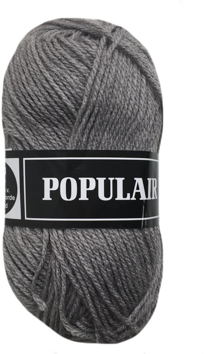 Beijer Populair acryl garen - grijs (54) - 1 bol haakgaren/breigaren - naald 3,5 a 4mm