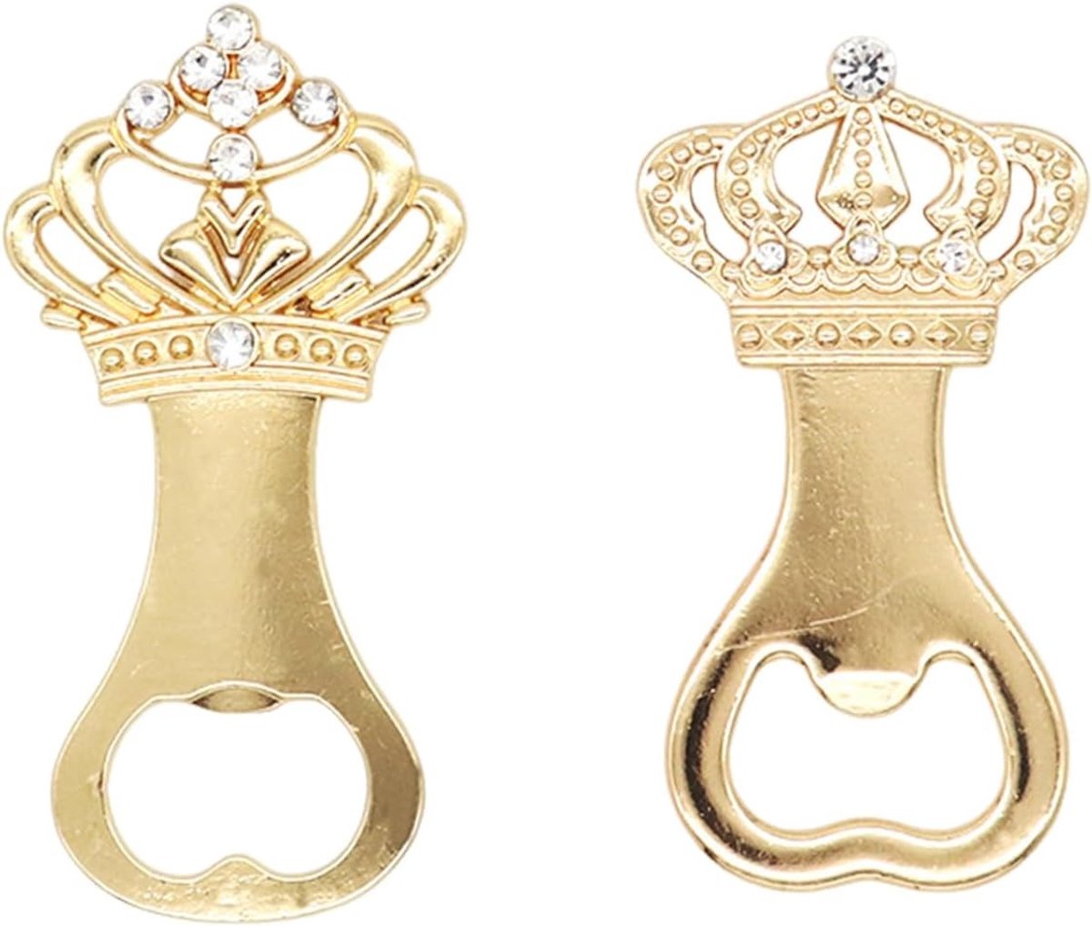 Crown Shaped Kurkentrekkers en Bieropener Set voor Feestjes, Cadeaus en Herinneringen, Handig en Duurzaam