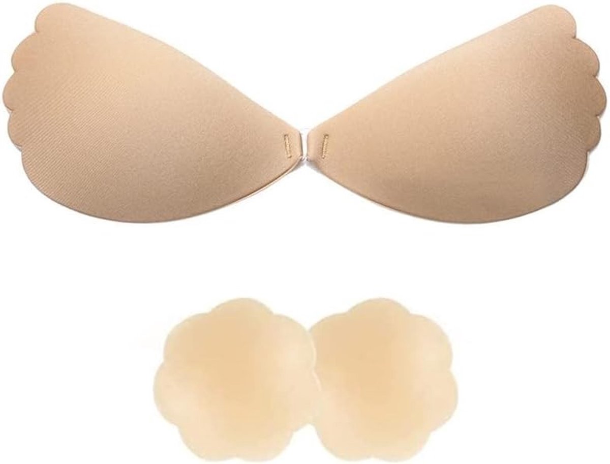 Zelfklevende Push-Up Bh met Angel Wing Effect - Onzichtbare Strapless Silicone Bh voor Rugloze Jurken en Diepe V-Hals Avondkleding