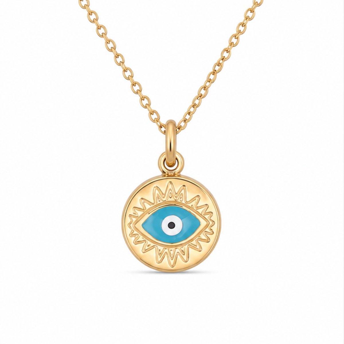 Deja Jewels - Dames ketting met hanger - Goudkleurig edelstaal