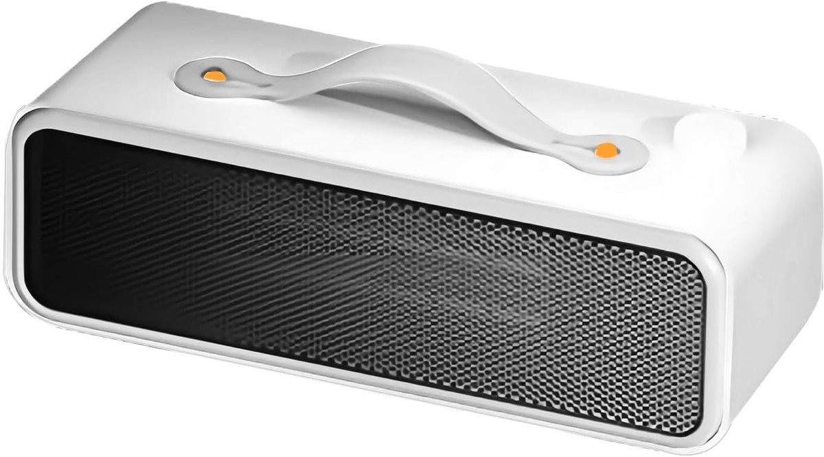 Tafelverwarming, draagbaar, elektrisch, voor kantoor, efficiënt verwarmingstoestel voor de winter, met kantelbeveiliging, voor binnen, huis, slaapkamer, camping, reizen