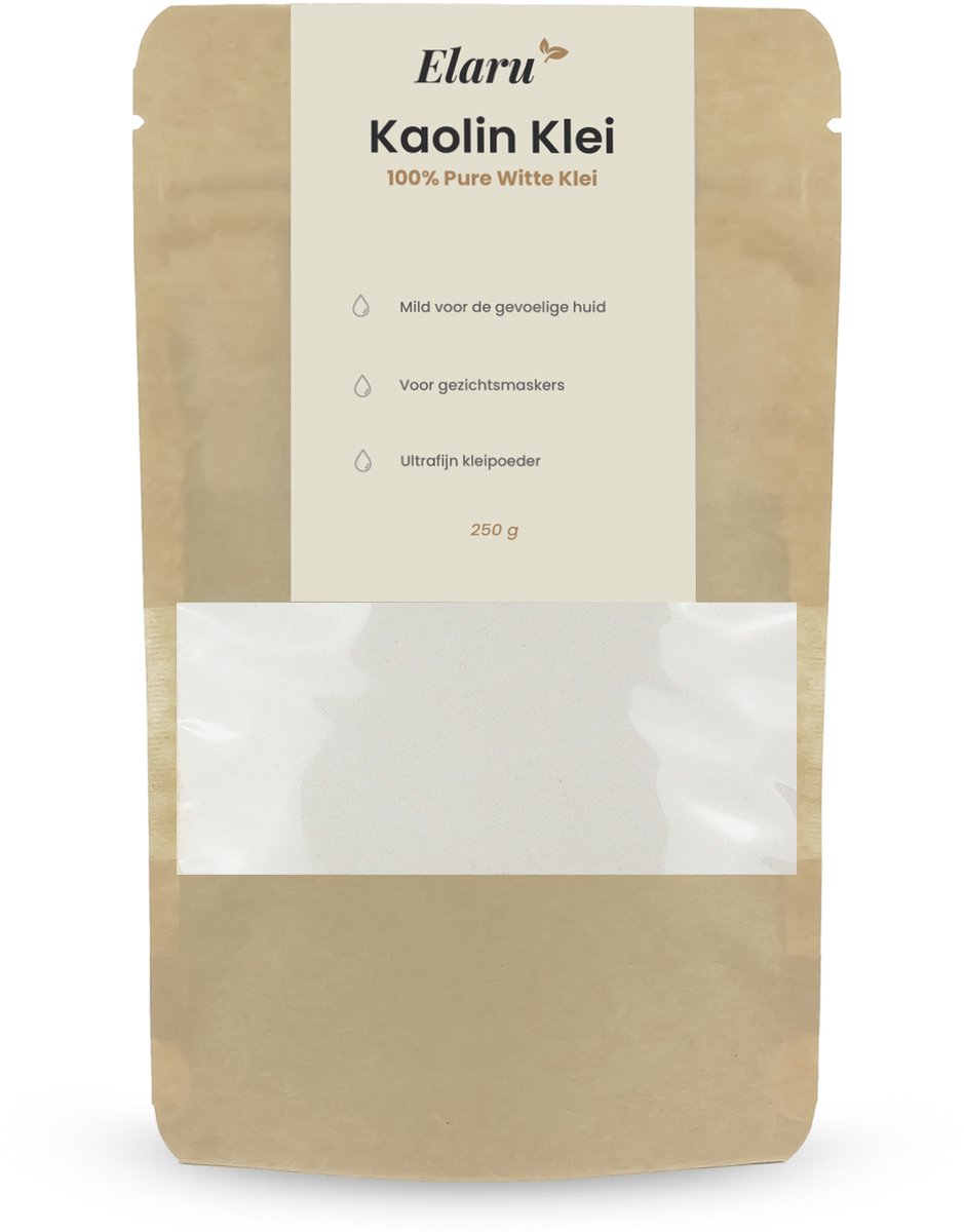 Kaolin Klei Poeder - 250 g - 100% Pure Witte Klei - Voor Gezichtsmaskers en Huidverzorging