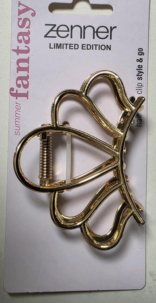 Zenner - Fantasy - Limited edition - hair claw clip gold - haarklem getand goud - sierlijk chique - gouden haarspeld
