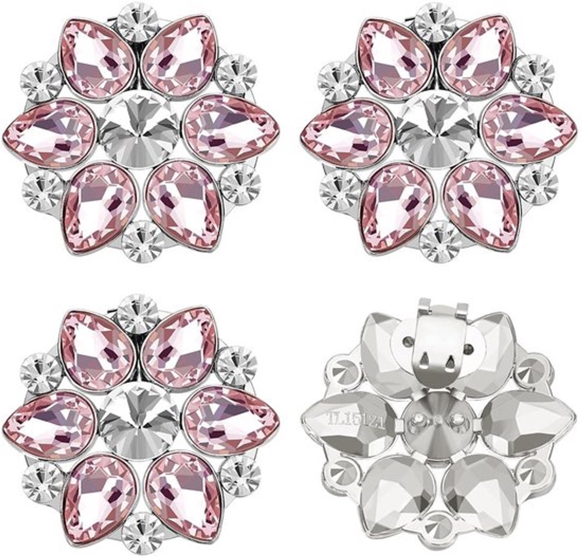 Cosensi - Dailygoody - Kristallen Schoenclips - Afneembare Bloemenschoengespen