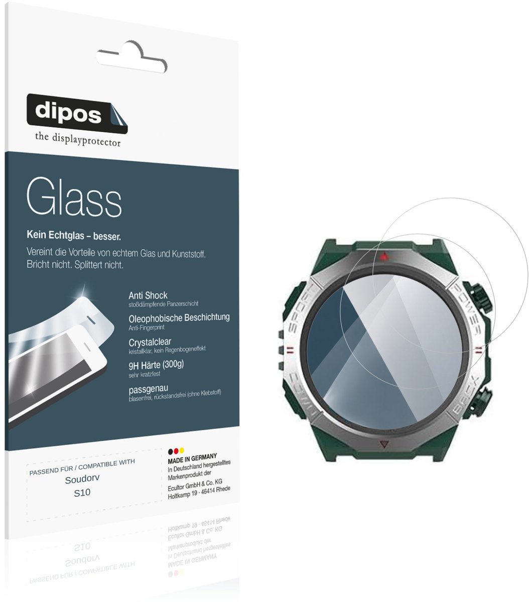 dipos – 2x Pantserfolie geschikt voor Soudorv S10 | 9H Screenprotector