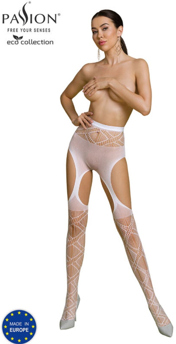 PE ECO Straps-Strumpfhose S005 white