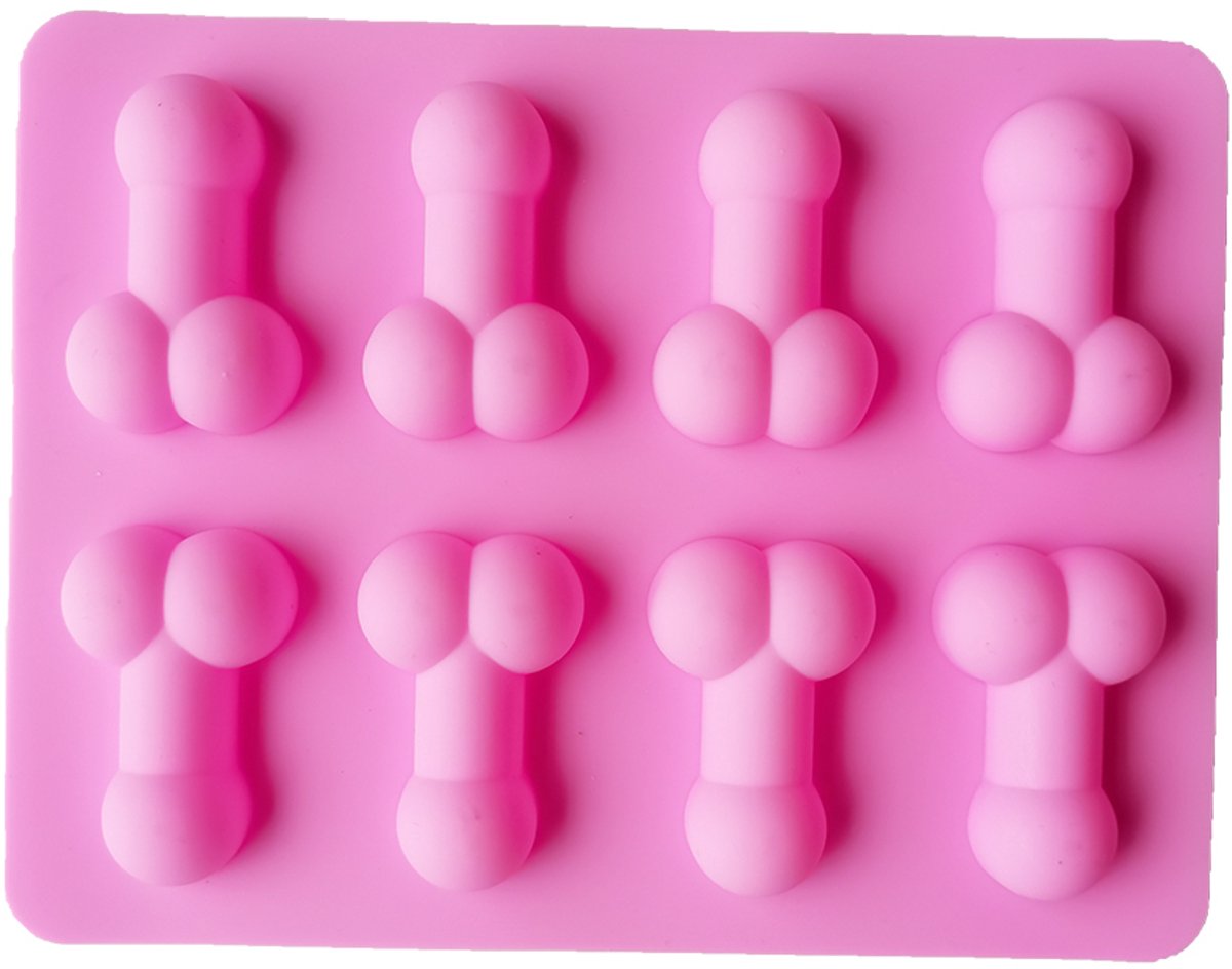 Go Go Gadget - Ijsblokjesvorm - Penis vorm - Vrijgezellenfeest - Bachelor - Bachelorette - 1 stuk - Roze