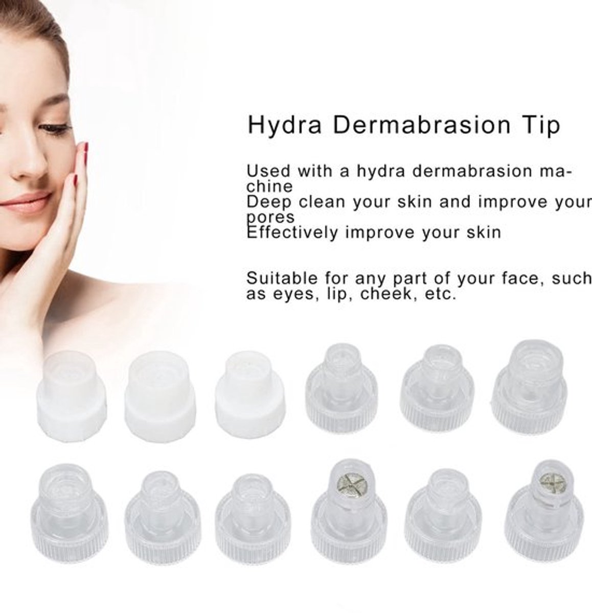 Allecto - Hydra Dermabrasion Tips - Diepe Huidreiniging - Effectieve Schoonheid