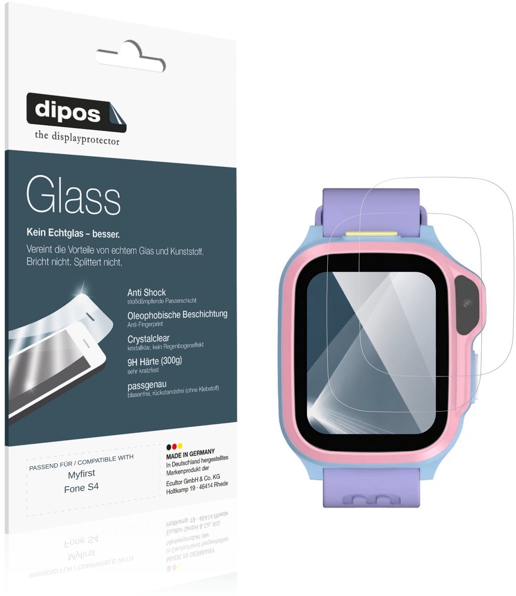 dipos – 2x Pantserfolie geschikt voor Myfirst Fone S4 | 9H Screenprotector